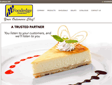 Tablet Screenshot of foodedgegourmet.com